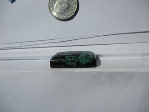 50.5 ct. (30.5x19.5x8 mm) Stabilized Qingu Mine (Hubei) Turquoise Cabochon Gemstone, # 1DA 092