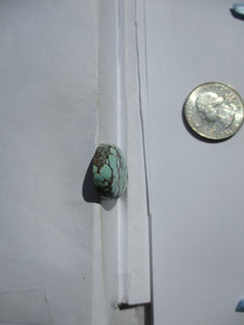 25.2 ct. (30.5x18x6 mm ) 100% Natural Web Moon Mine (Hubei) Turquoise  Cabochon Gemstone # HS 44