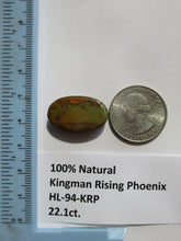 Load image into Gallery viewer, 22.1 ct. (25x15x7 mm) 100% Natural Kingman Rising Phoenix Turquoise Cabochon Gemstone, HL 94