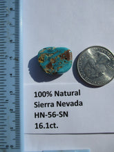 Load image into Gallery viewer, 16.1 ct. (20x16.5x5.5 mm) 100% Natural Sierra Nevada Turquoise Cabochon Gemstone, # HN 56