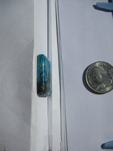31.2 ct (26x20x6 mm) Stabilized Kingman Turquoise Cabochon Gemstone, # 1DU 66