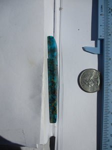 63.2 ct (81x15x7.5 mm) Stabilized Kingman Ceremonial Turquoise Lightning Bolt Cabochon Gemstone, # HX 01
