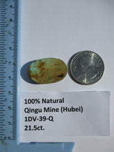 Load image into Gallery viewer, 21.5 ct. (27x18x6mm) 100% Natural Qingu Mine (Hubei) Turquoise Cabochon Gemstone, # 1DV 39
