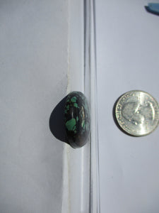 31.8 ct. (31x25x7 mm) Stabilized Qingu Mine (Hubei) Turquoise Cabochon Gemstone, # 1DA 115