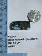 Load image into Gallery viewer, 40.8 ct. (34.5x15x7 mm) 100% Natural  Web Cloud Mountain (Yungaishi) Turquoise  Cabochon, Gemstone, # 1DX 53
