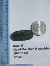 Load image into Gallery viewer, 32.0 ct. (32x15.5x7 mm) 100% Natural  Web Cloud Mountain (Yungaishi) Turquoise  Cabochon, Gemstone, # 1DX 67