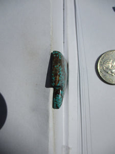 29.2 ct (37x28x5 mm) Stabilized #8 Web Turquoise Lightning Bolt Cabochon Gemstone, HZ 95
