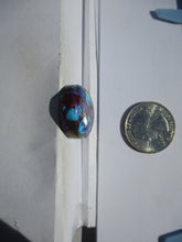 Load image into Gallery viewer, 45.6 ct. (26x21.5x8.5 mm) Pressed/Dyed/Stabilized Kingman Wild Purple Mohave Turquoise Gemstone # 1DT 72
