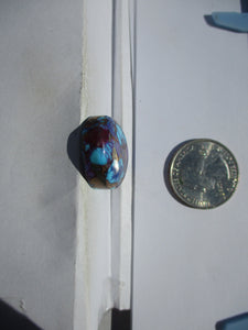 45.6 ct. (26x21.5x8.5 mm) Pressed/Dyed/Stabilized Kingman Wild Purple Mohave Turquoise Gemstone # 1DT 72