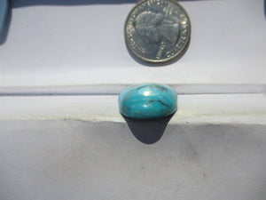 26.5 ct. (27x18x7 mm) Stabilized Kingman Turquoise Cabochon Gemstone, # 1DX 12