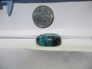 34.7 ct (25x20x9 mm) Stabilized Kingman Ceremonial Turquoise Cabochon Gemstone, # 1DX 27