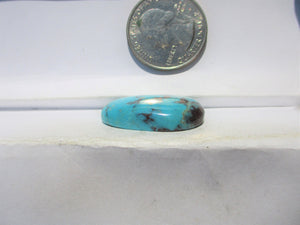 26.5 ct. (27x18x7 mm) Stabilized Kingman Turquoise Cabochon Gemstone, # 1DX 12