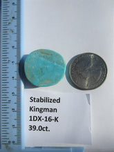 Load image into Gallery viewer, 39.0 ct. (25.5x23.5x9.5 mm) Stabilized Kingman Turquoise Cabochon Gemstone, # 1DX 16