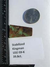 Load image into Gallery viewer, 39.8 ct. (35x20x7 mm) Stabilized Kingman Turquoise Cabochon Gemstone, # 1DZ 59