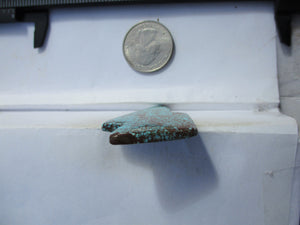 36.9 ct (46x5x33x4 mm) Stabilized #8 Web Turquoise Lightning Bolt Cabochon Gemstone, IA 05