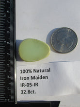 Load image into Gallery viewer, 32.8 ct. (28x20.5x7.5 mm) 100% Natural Iron Maiden Turquoise Cabochon Gemstone, # IR 05