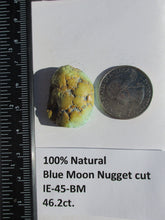 Load image into Gallery viewer, 46.2 ct. (28x21x10.5 mm ) 100% Natural Blue Moon Turquoise, Nugget cut, Cabochon Gemstone, # IE 45