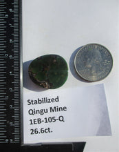 Load image into Gallery viewer, 26.6 ct. (24x21x6.5 mm) Stabilized Qingu Mine (Hubei) Turquoise Cabochon, Gemstone, 1EB 105