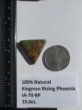 Load image into Gallery viewer, 23.0 ct. (26x22x6 mm) 100% Natural Kingman Rising Phoenix Turquoise Cabochon Gemstone, # IA 70