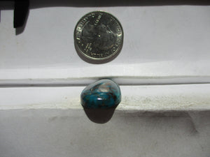 19.6 ct. (27.5x15x6 mm) Stabilized Cloud Mountain (Hubei) Turquoise  Cabochon, Gemstone, # 1EE 62