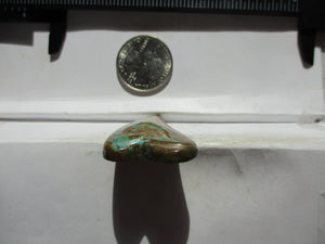 42.7 ct (46x25x6 mm) Stabilized Kingman Turquoise Designer Heart Cabochon Gemstone, # IC 55