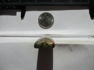 39.6 ct (47.5x20.5x6 mm) Stabilized Kingman Turquoise Designer Heart Cabochon Gemstone, # IC 61