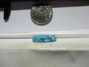 13.0 ct. (24x11x6 mm) Natural High Grade Kingman Black Web Turquoise Cabochon Gemstone, # IG 59