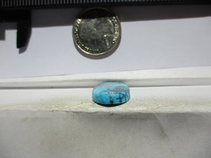 14.8 ct. (23x15.5x4.5 mm) Natural High Grade Kingman Black Web Turquoise Cabochon Gemstone, # IG 61
