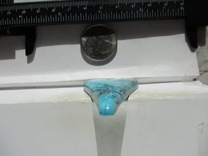 54.4 ct (48x33.5x7 mm) Stabilized Kingman Turquoise Designer Heart Cabochon Gemstone, # IC 66