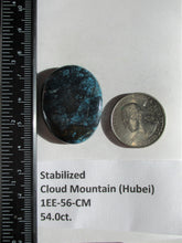 Load image into Gallery viewer, 54.0 ct. (34.5x27x6.5 mm) Stabilized Cloud Mountain (Hubei) Turquoise  Cabochon, Gemstone, # 1EE 56