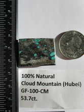 Load image into Gallery viewer, 53.7 ct. (29x22x8 mm) 100% Natural Cloud Mountain (Hubei) Turquoise, Cabochon, Gemstone, # GF 100