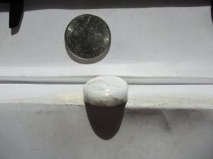 35.3 ct (30x19x7 mm) 100% Natural White Buffalo Cabochon Gemstone, # ID 11