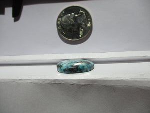 16.4 ct. (22x18.5x5 mm) (Discounted) 100% Natural Cloud Mountain (Yungaisi) Turquoise  Cabochon, Gemstone, # 1DK 39