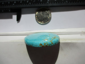 89.6 ct (43.5x40x6.5 mm) Stabilized Web #8 Turquoise, Cabochon Gemstone, # IF 83