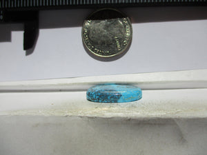 14.8 ct. (23x15.5x4.5 mm) Natural High Grade Kingman Black Web Turquoise Cabochon Gemstone, # IG 61
