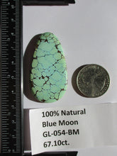 Load image into Gallery viewer, 67.1 ct. (51x27x6 mm) 100% Natural Web Blue Moon Turquoise Cabochon Gemstone # GL 054