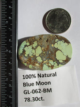 Load image into Gallery viewer, 78.3 ct. (47.5x32x7.5 mm) 100% Natural Web Blue Moon Turquoise Cabochon Gemstone # GL 062