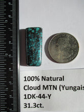 Load image into Gallery viewer, 31.3 ct. (30.5x13.5x7 mm) 100% Natural Web Cloud Mountain (Yungaisi) Turquoise  Cabochon, Gemstone, # 1DK 44