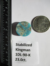Load image into Gallery viewer, 23.0 ct (21x20x8 mm) Stabilized Kingman Turquoise Cabochon Gemstone, # 1DL 90