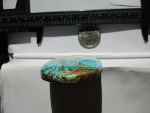 176.1 ct (65x48x7 mm) Stabilized Web #8 Turquoise, Cabochon Gemstone, # IF 70