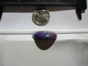 49.5 ct. (30x28x7 mm) Pressed/Dyed/Stabilized Kingman Wild Purple Mohave Turquoise Gemstones, Cabochons # 1EJ 58