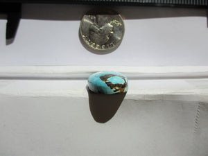 29.5 ct. (29x17x7 mm) 100% Natural Sierra Nevada Turquoise Cabochon Gemstone, # IJ 42