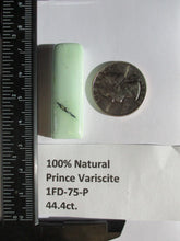Load image into Gallery viewer, 44.4 ct. (41x18.5x8 mm) Natural Prince Variscite Cabochon Gemstone, # 1FD 75