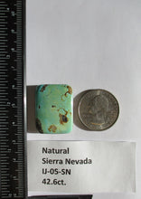 Load image into Gallery viewer, 42.6 ct. (28x21x7 mm) 100% Natural Sierra Nevada Turquoise Cabochon Gemstone, # IJ 05